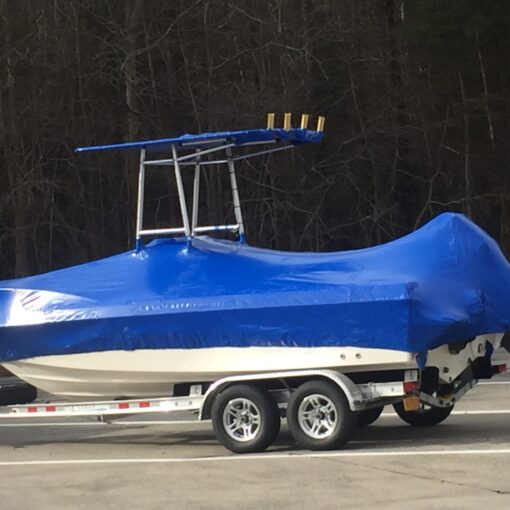 boat shrinkwrapping